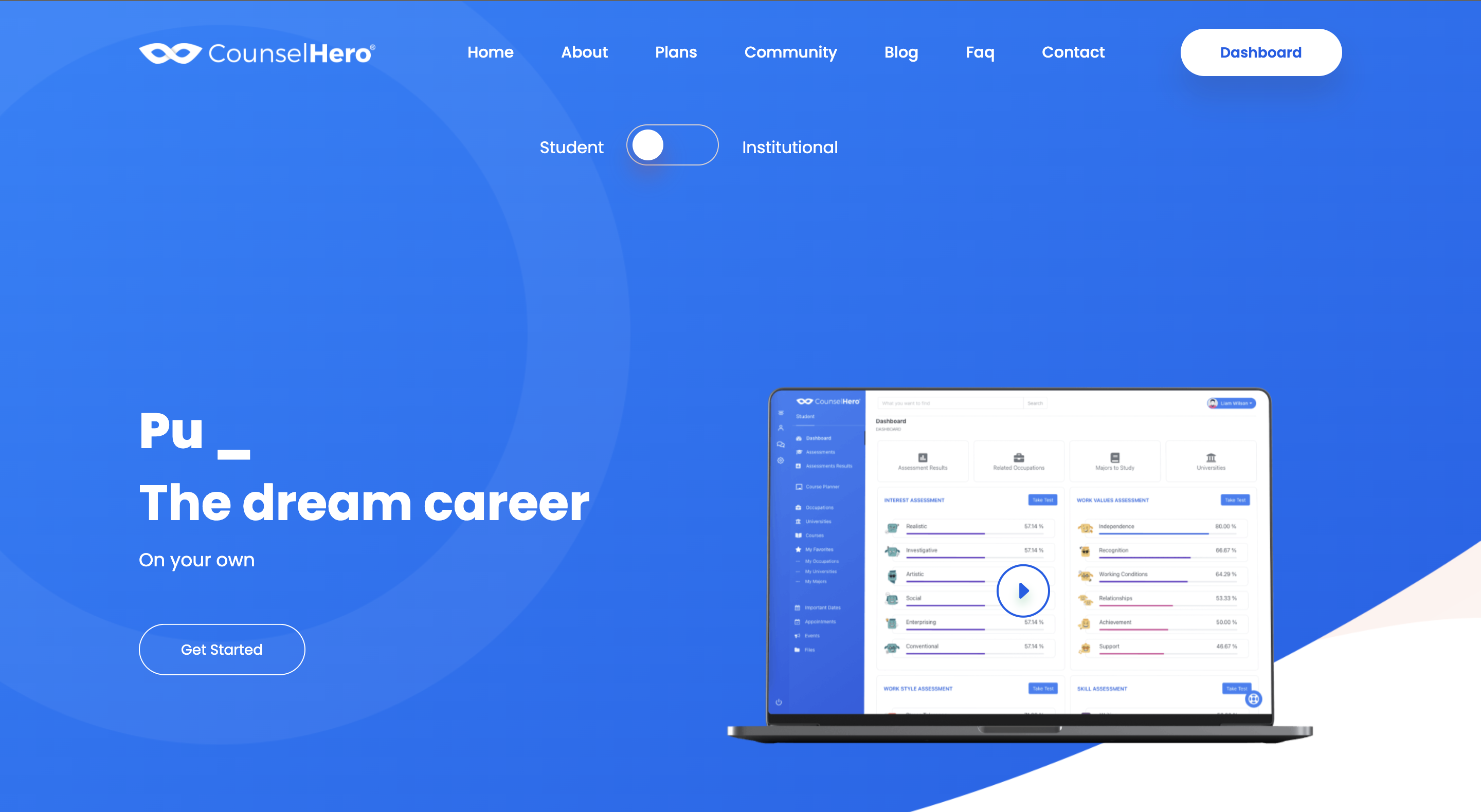 counsel hero landing page image.