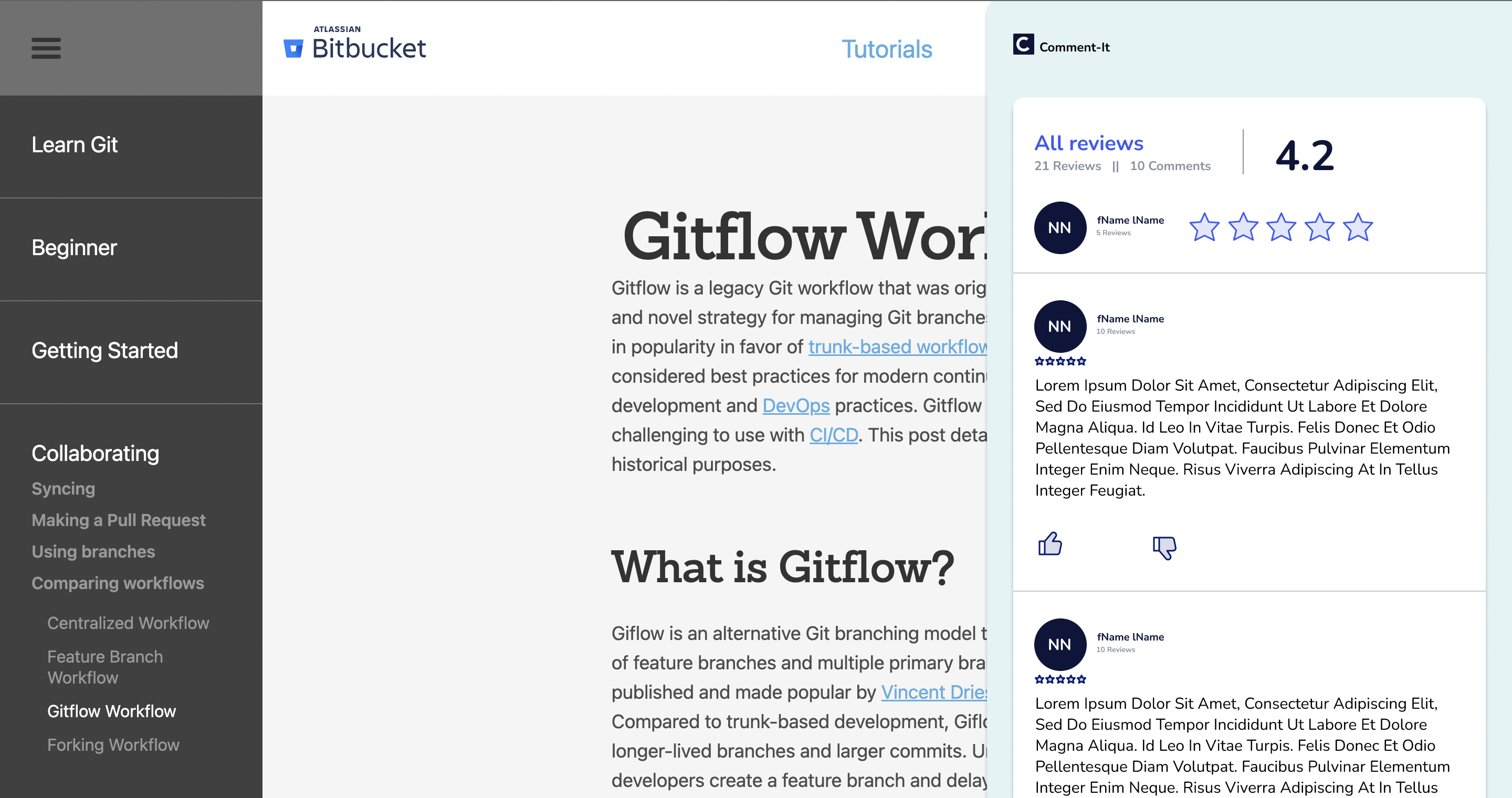 Universal Comment figma design